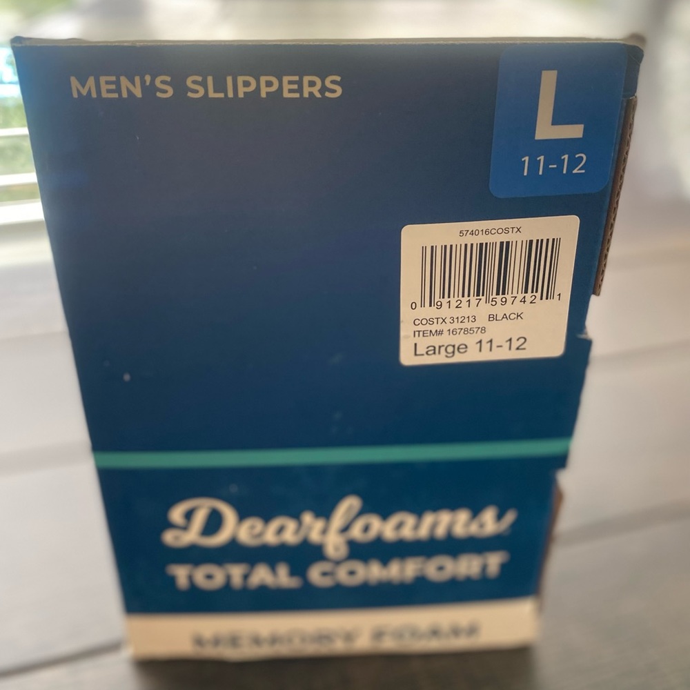 Dearfoams Memory Foam Men’s Hardshell Slippers 11-12 - Picture 6 of 12